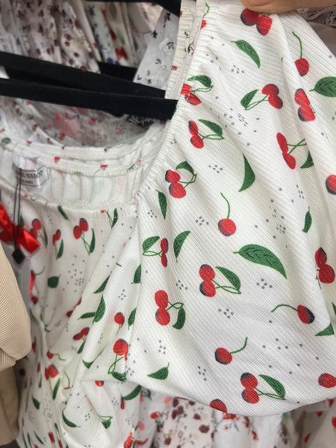Summer Floral Print Square Neck Crop Tops